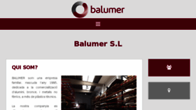 What Balumer.com website looked like in 2016 (7 years ago)