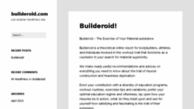 What Builderoid.com website looked like in 2016 (7 years ago)