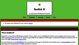 What Basilisk.cebix.net website looked like in 2016 (7 years ago)