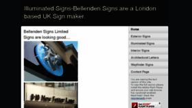 What Bellendensigns.com website looked like in 2016 (7 years ago)