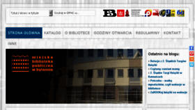 What Biblioteka.bytom.pl website looked like in 2016 (7 years ago)