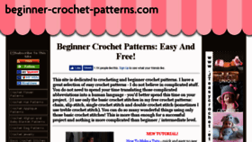 What Beginner-crochet-patterns.com website looked like in 2016 (7 years ago)
