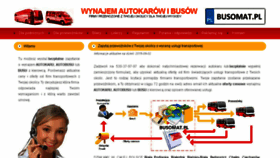 What Busomat.pl website looked like in 2016 (7 years ago)