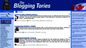 What Bloggingtories.ca website looked like in 2016 (7 years ago)