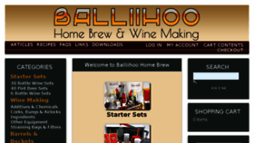 What Balliihoo.co.uk website looked like in 2016 (7 years ago)