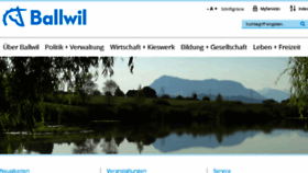 What Ballwil.ch website looked like in 2016 (7 years ago)