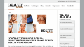 What Beautyberlin.de website looked like in 2016 (7 years ago)