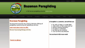 What Bozemanparagliding.com website looked like in 2016 (7 years ago)