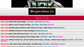 What Bhojpurigana.in website looked like in 2016 (7 years ago)
