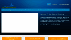 What Bluebutterflymarketing.com website looked like in 2016 (7 years ago)