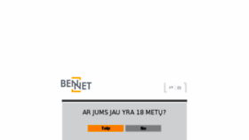 What Bennet.lt website looked like in 2016 (7 years ago)