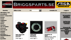 What Briggsparts.se website looked like in 2016 (7 years ago)
