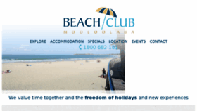 What Beachclub.com.au website looked like in 2016 (7 years ago)