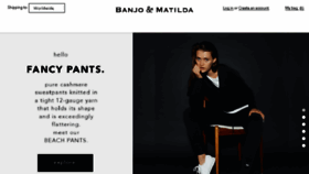 What Banjoandmatilda.com website looked like in 2016 (7 years ago)