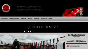 What Besiktas.gov.tr website looked like in 2016 (7 years ago)
