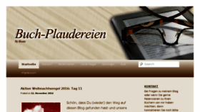 What Buchplaudereien.de website looked like in 2016 (7 years ago)