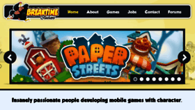What Breaktimestudios.com website looked like in 2016 (9 years ago)