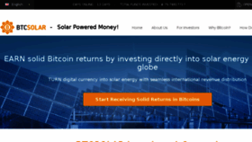 What Btcsolar.com website looked like in 2016 (7 years ago)