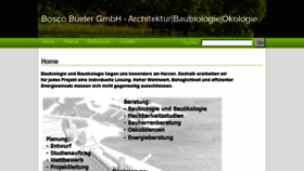What Boscobueler.ch website looked like in 2016 (7 years ago)
