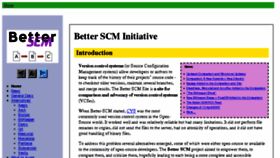What Better-scm.shlomifish.org website looked like in 2016 (7 years ago)