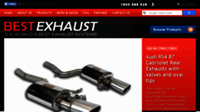 What Bestexhaust.com.au website looked like in 2016 (7 years ago)