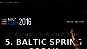 What Balticspringbreak.de website looked like in 2016 (7 years ago)