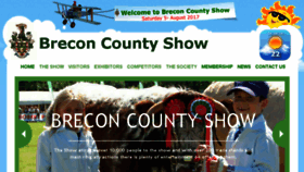 What Breconcountyshow.co.uk website looked like in 2016 (7 years ago)
