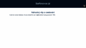 What Bartosova.cz website looked like in 2016 (7 years ago)