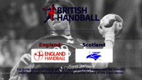 What Britishhandball.com website looked like in 2016 (7 years ago)