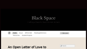 What Blackspaceblog.com website looked like in 2016 (7 years ago)