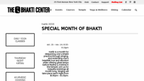 What Bhakticenter.org website looked like in 2016 (7 years ago)