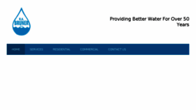 What Brunerwater.com website looked like in 2016 (7 years ago)