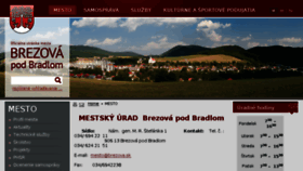 What Brezova.sk website looked like in 2016 (9 years ago)