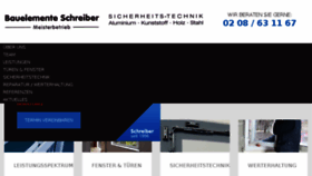 What Bauelemente-schreiber.com website looked like in 2016 (7 years ago)