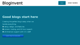 What Bloginvent.com website looked like in 2016 (7 years ago)