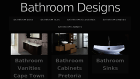 What Bathroomdesigns.co.za website looked like in 2016 (7 years ago)
