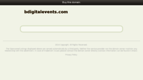 What Bdigitalevents.com website looked like in 2016 (7 years ago)