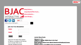 What Bjacinteractive.com website looked like in 2016 (7 years ago)