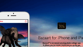 What Bazaart.me website looked like in 2016 (7 years ago)