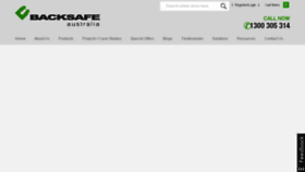 What Backsafeaustralia.com.au website looked like in 2016 (7 years ago)