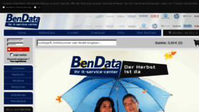 What Bendata.de website looked like in 2016 (7 years ago)
