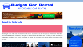 What Budgetcarrental.in website looked like in 2016 (7 years ago)