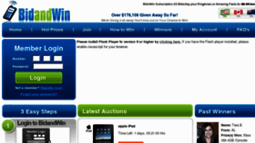 What Bidandwin.com website looked like in 2011 (13 years ago)
