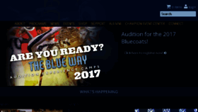 What Bluecoats.com website looked like in 2016 (7 years ago)