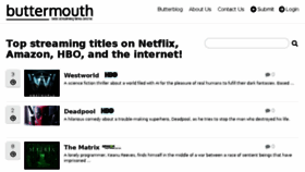 What Buttermouth.com website looked like in 2016 (7 years ago)