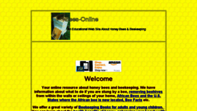 What Bees-online.com website looked like in 2016 (7 years ago)