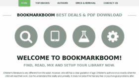 What Bookmarkboom.com website looked like in 2016 (7 years ago)