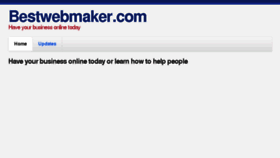 What Bestwebmaker.com website looked like in 2016 (7 years ago)