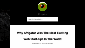 What Blog.afrigator.com website looked like in 2016 (7 years ago)