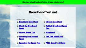 What Broadbandtest.net website looked like in 2016 (7 years ago)